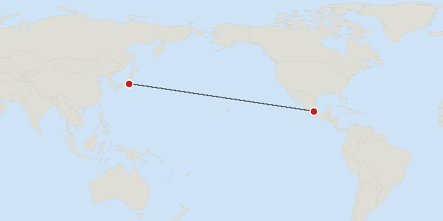 Mexico → Tokyo