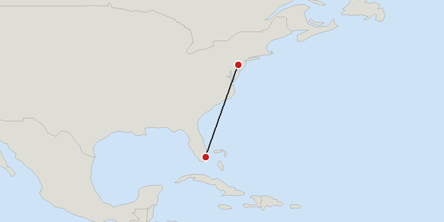 Miami → Philadelphia