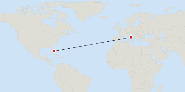 Miami → Rome