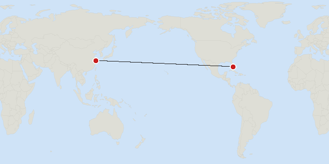 Miami → Shanghai
