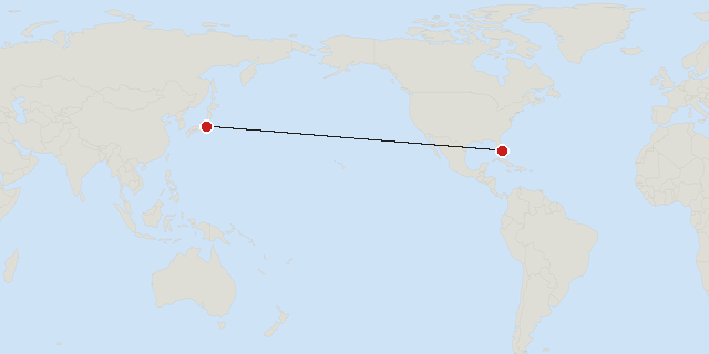Tokyo → Miami