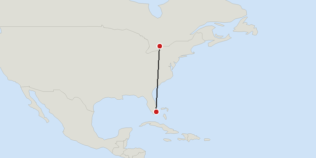 Miami → Toronto