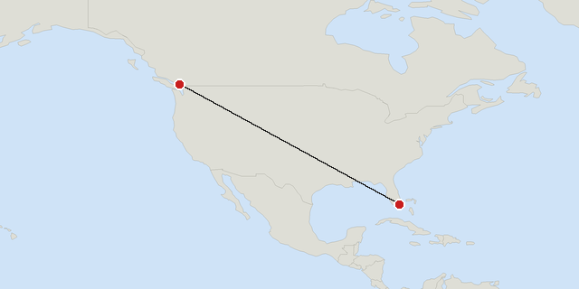 Miami → Vancouver