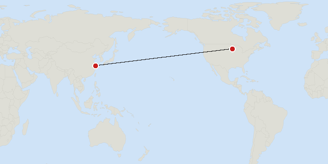 Minneapolis → Shanghai