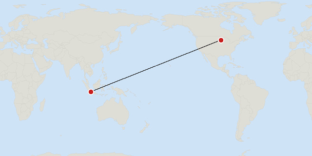 Minneapolis → Tangerang