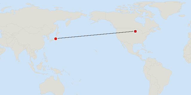 Tokyo → Minneapolis