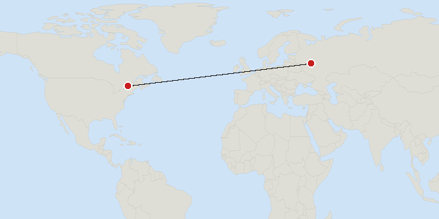 Moskau → Montreal