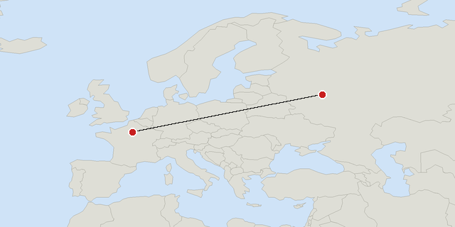 Moscow → Paris