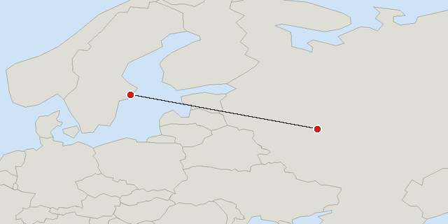 Moscow → Stockholm