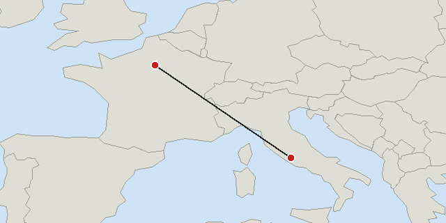 Paris → Rome