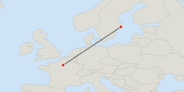 Stockholm → Paris