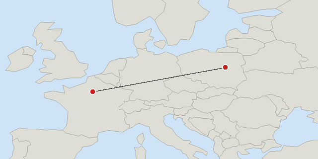 Paris → Warsaw