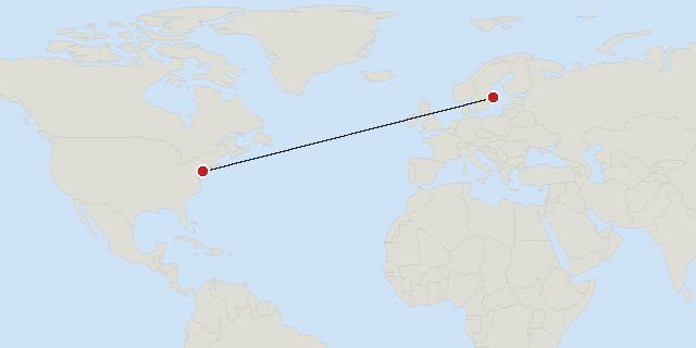 Philadelphia → Stockholm