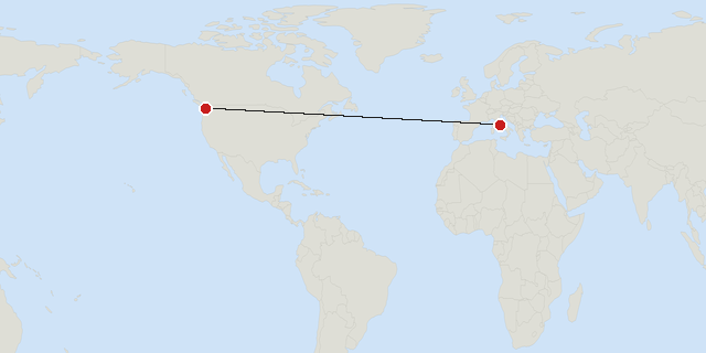 Rome → Seattle