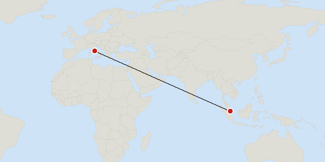 Rom → Singapur