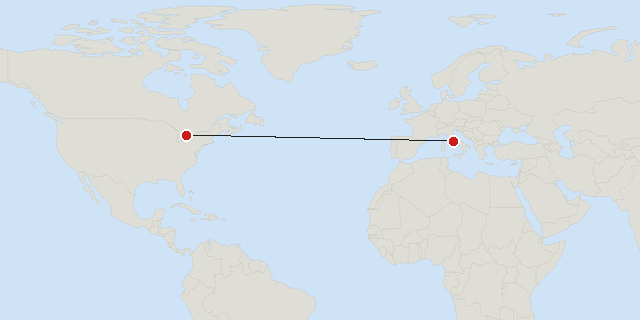 Rome → Toronto
