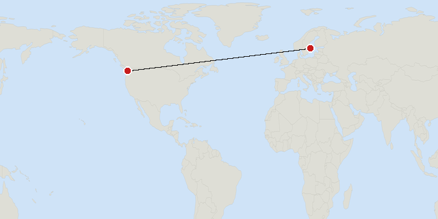 Seattle → Stockholm