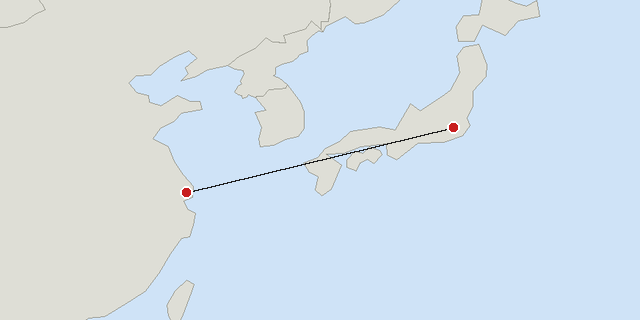 Shanghai → Tokyo