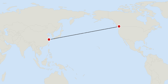 Vancouver → Shanghai