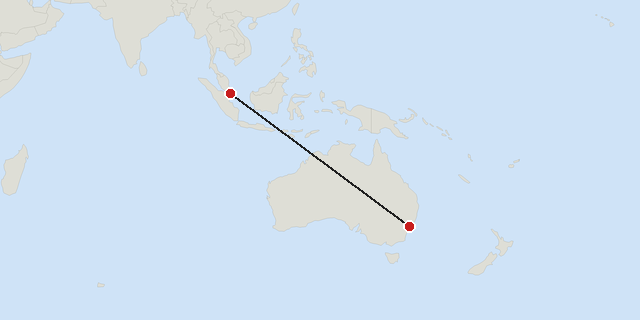 Singapore → Sydney
