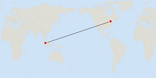 Singapore → Toronto