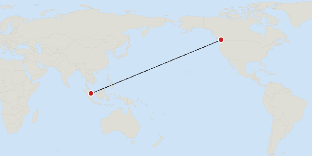 Singapore → Vancouver
