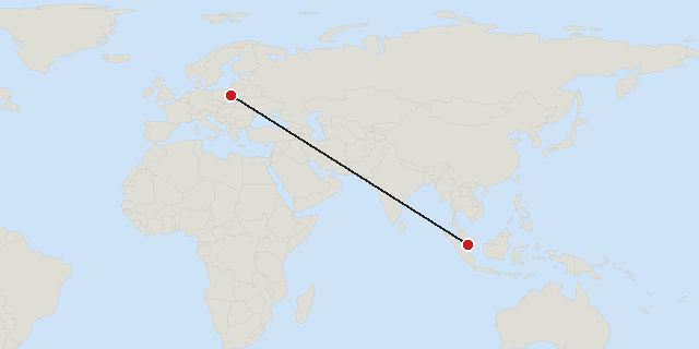 Singapore → Warsaw