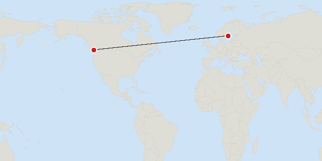 Vancouver → Stockholm