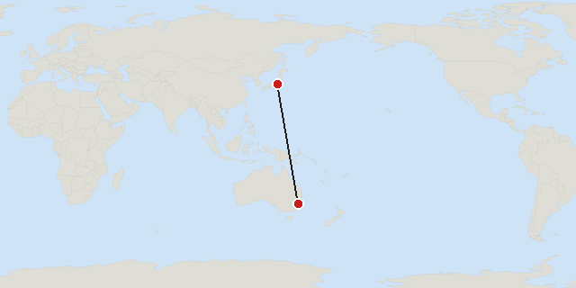 Sydney → Tokyo